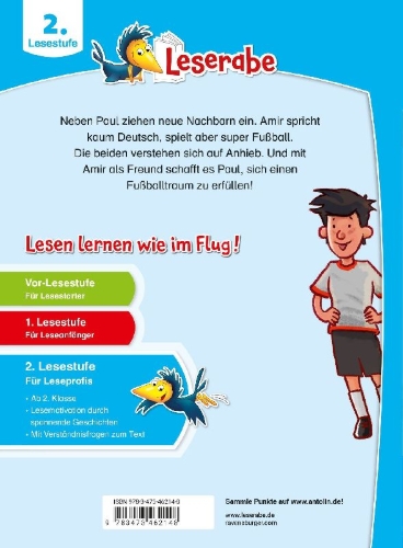 Buchcover und Innenansicht für das Buch: 1:0 für Paul! Eine Fußballgeschichte - Leserabe ab 2. Klasse - Erstlesebuch für Kinder ab 7 Jahren