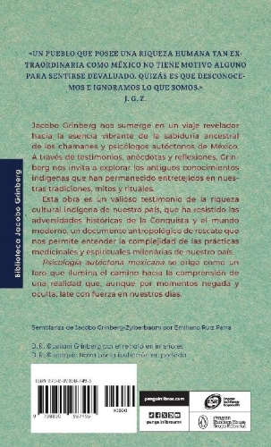 Buchcover und Innenansicht für das Buch: Psicología autóctona mexicana / Indigenous Mexican Psychology