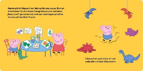 Buchcover und Innenansicht für das Buch: Peppa Pig: Peppa und ihre Familie