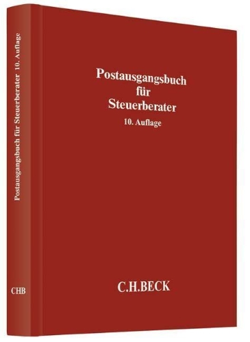Buchcover und Innenansicht für das Buch: Postausgangsbuch für Steuerberater