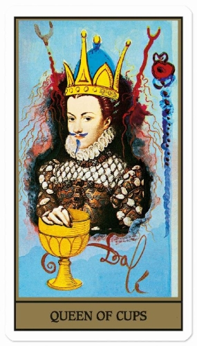 Buchcover und Innenansicht für das Buch: Dalí. Tarot