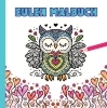 Buchcover und Innenansicht für das Buch: Eulen Malbuch für Kinder ab 10 Jahren und für Erwachsene zum Muttertag oder Valentinstag als wunderschönes Geschenk für Eulenliebhaber