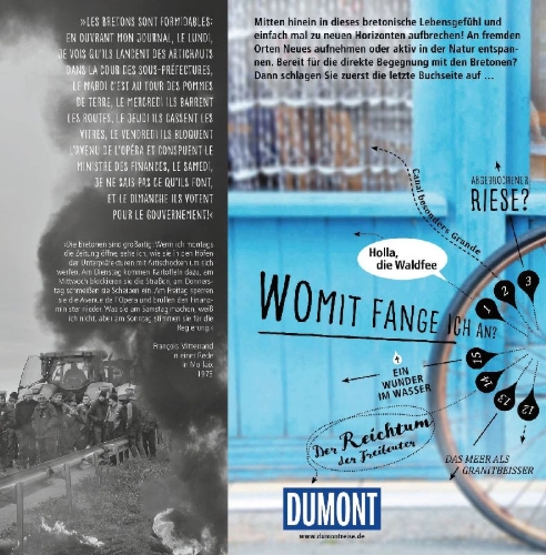 Buchcover und Innenansicht für das Buch: DUMONT direkt Reiseführer Bretagne