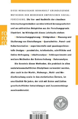 Buchcover und Innenansicht für das Buch: Empirische Sozialforschung