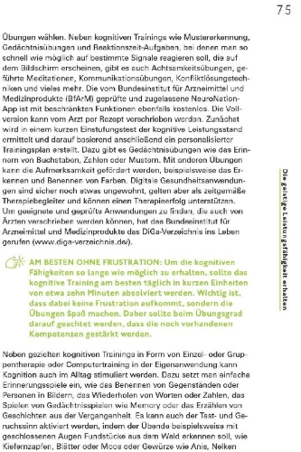 Buchcover und Innenansicht für das Buch: Demenz. Nicht Jetzt!