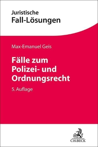 Buchcover und Innenansicht für das Buch: Fälle zum Polizei- und Ordnungsrecht
