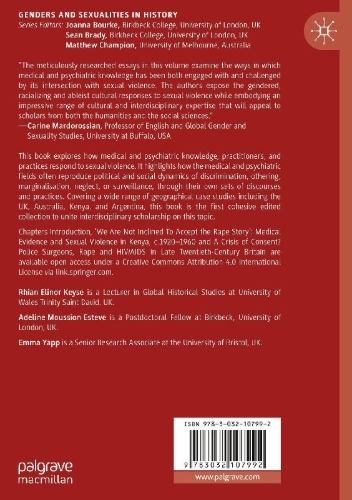 Buchcover und Innenansicht für das Buch: Sexual Violence in Medicine and Psychiatry