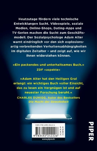 Buchcover und Innenansicht für das Buch: Irresistible. The Rise of Addictive Technology and the Business of Keeping us Hooked