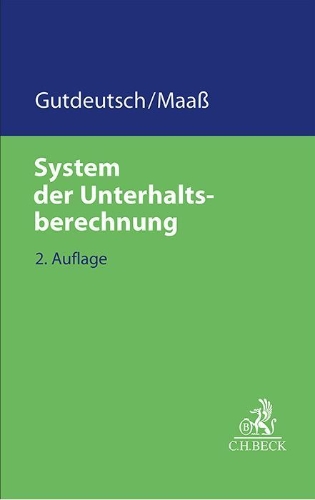 Buchcover und Innenansicht für das Buch: System der Unterhaltsberechnung
