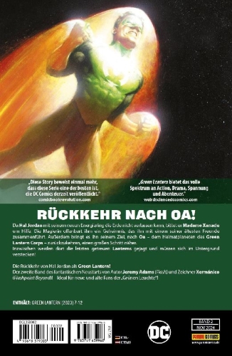 Buchcover und Innenansicht für das Buch: Green Lantern