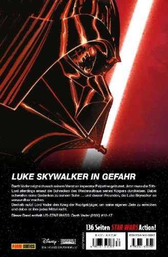 Buchcover und Innenansicht für das Buch: US-Ausgaben: Darth Vader (2020): 12-17