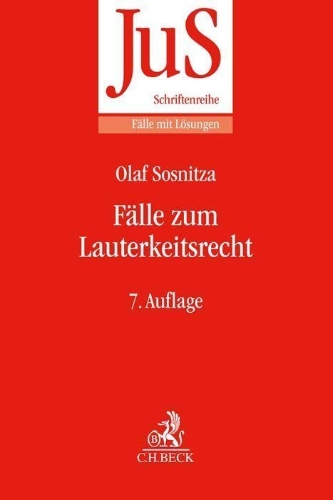 Buchcover und Innenansicht für das Buch: Fälle zum Lauterkeitsrecht