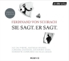 Buchcover und Innenansicht für das Buch: Sie sagt. Er sagt.