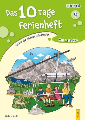 Buchcover und Innenansicht für das Buch: Das 10 Tage Ferienheft Deutsch 4