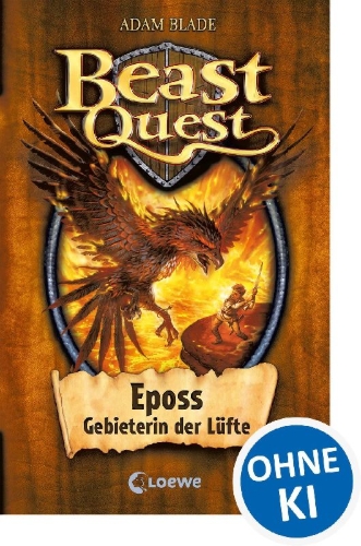 Buchcover und Innenansicht für das Buch: Epos the Flame Bird