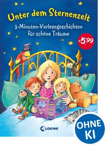 Buchcover und Innenansicht für das Buch: Unter dem Sternenzelt