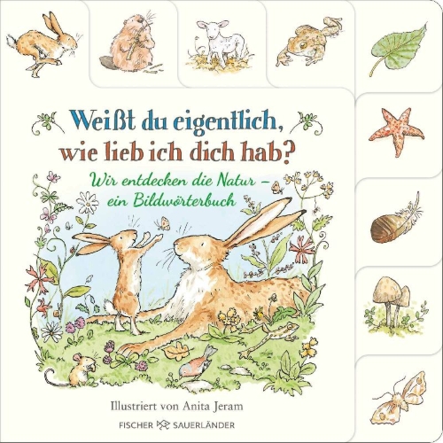 Buchcover und Innenansicht für das Buch: Guess how much I love You - Out and About in 100 Words