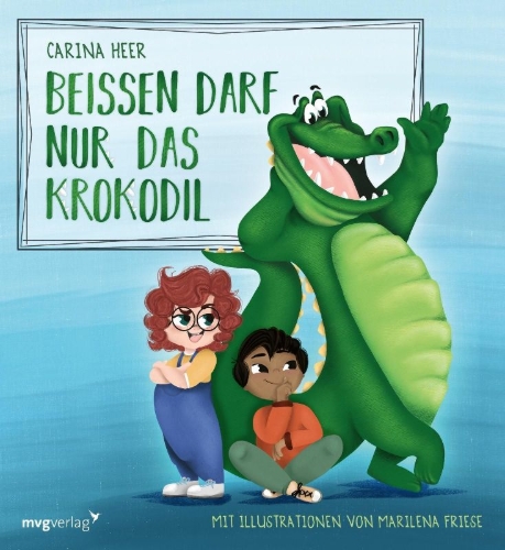 Buchcover und Innenansicht für das Buch: Beißen darf nur das Krokodil