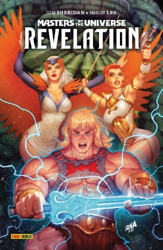 Buchcover und Innenansicht für das Buch: Masters of the Universe: Revelation