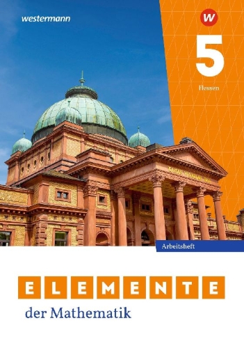 Buchcover und Innenansicht für das Buch: Elemente der Mathematik SI 5. Arbeitsheft mit Lösungen. Für Gymnasien in Hessen