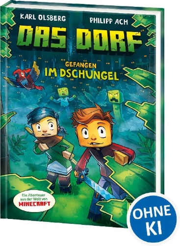 Buchcover und Innenansicht für das Buch: Das Dorf (Band 3) - Gefangen im Dschungel