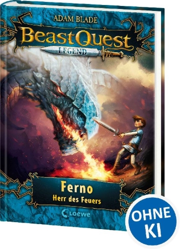 Buchcover und Innenansicht für das Buch: Beast Quest Legend 1 - Ferno, Herr des Feuers