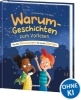 Buchcover und Innenansicht für das Buch: Warum-Geschichten zum Vorlesen