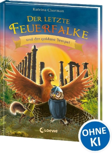 Buchcover und Innenansicht für das Buch: The Last Firehawk - The Golden Temple