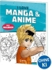 Buchcover und Innenansicht für das Buch: Manga Colouring Book