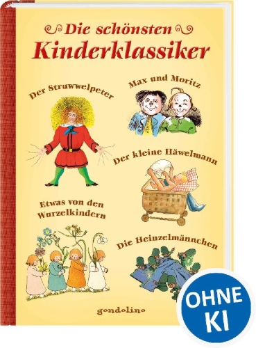 Buchcover und Innenansicht für das Buch: Die schönsten Kinderklassiker