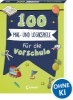 Buchcover und Innenansicht für das Buch: 100 Mal- und Logikspiele für die Vorschule