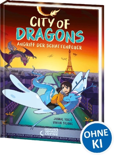 Buchcover und Innenansicht für das Buch: City Of Dragons (Band 2) - Angriff der Schattenfeuer