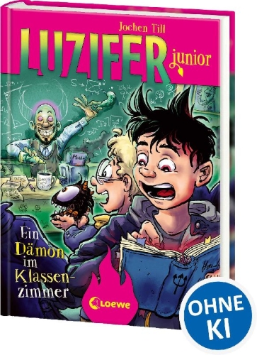 Buchcover und Innenansicht für das Buch: Luzifer junior (Band 9) - Ein Dämon im Klassenzimmer