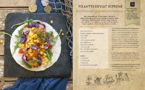Buchcover und Innenansicht für das Buch: World of Warcraft - The Official Cookbook