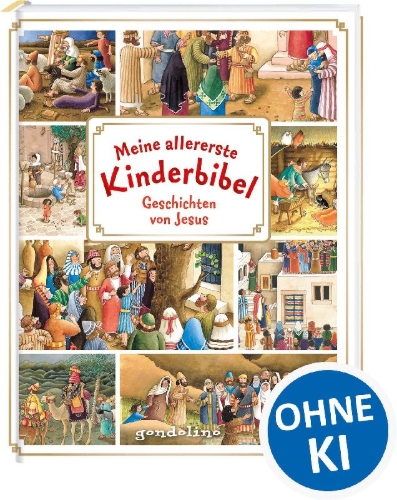 Buchcover und Innenansicht für das Buch: Meine allererste Kinderbibel