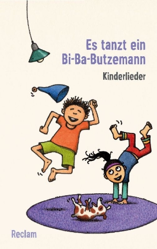 Buchcover und Innenansicht für das Buch: Es tanzt ein Bi-Ba-Butzemann. Kinderlieder. Texte und Melodien