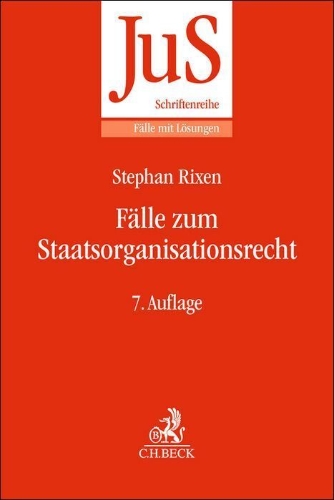 Buchcover und Innenansicht für das Buch: Fälle zum Staatsorganisationsrecht