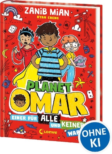 Buchcover und Innenansicht für das Buch: Planet Omar: Epic Hero Flop