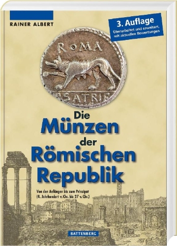 Buchcover und Innenansicht für das Buch: Die Münzen der Römischen Republik