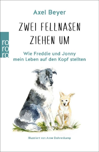 Buchcover und Innenansicht für das Buch: Zwei Fellnasen ziehen um