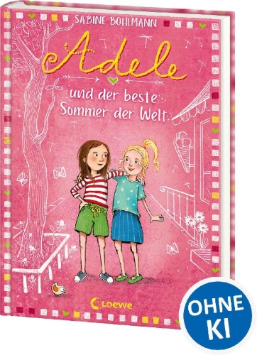 Buchcover und Innenansicht für das Buch: Adele und der beste Sommer der Welt (Band 2)