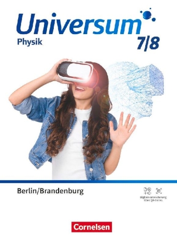 Buchcover und Innenansicht für das Buch: Universum Physik 7./8. Schuljahr - Gymnasium Berlin/Brandenburg ab 2025 - Schulbuch