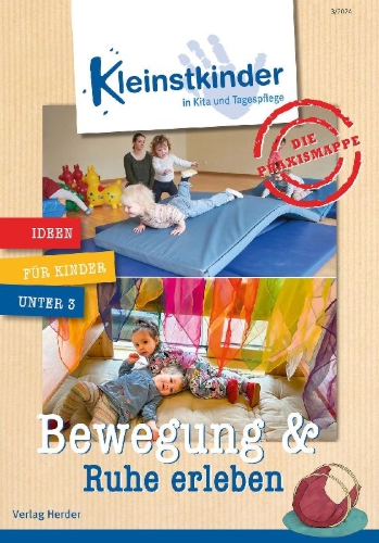 Buchcover und Innenansicht für das Buch: Die Praxismappe: Bewegung & Ruhe erleben