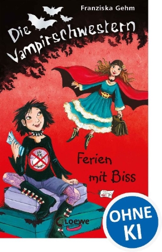 Buchcover und Innenansicht für das Buch: Die Vampirschwestern (Band 5) - Ferien mit Biss