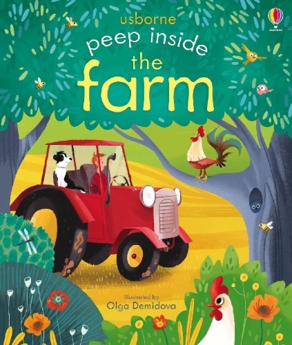 Buchcover und Innenansicht für das Buch: Peep Inside: The Farm