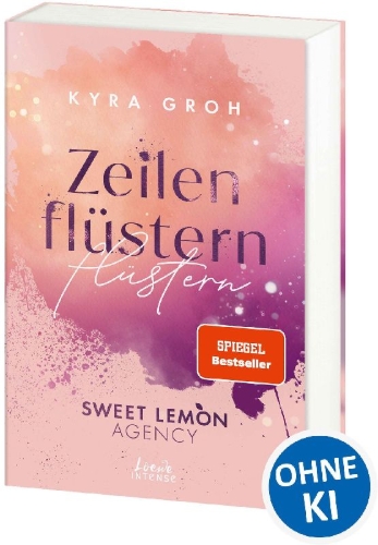 Buchcover und Innenansicht für das Buch: Zeilenflüstern (Sweet Lemon Agency, Band 1)