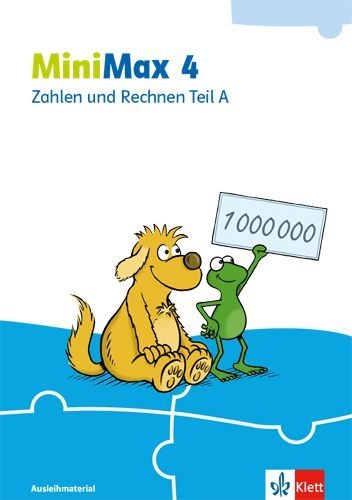 Buchcover und Innenansicht für das Buch: MiniMax 4. Zahlen und Rechnen Teil A - Ausleihmaterial Klasse 4