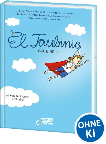 Buchcover und Innenansicht für das Buch: El Deafo