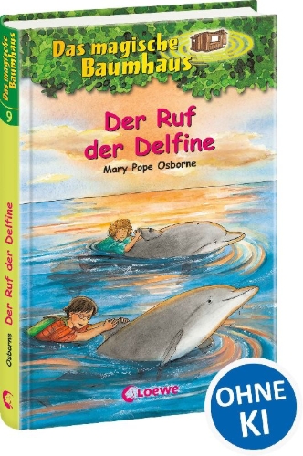 Buchcover und Innenansicht für das Buch: Das magische Baumhaus (Band 9) - Der Ruf der Delfine