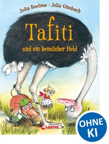Buchcover und Innenansicht für das Buch: Tafiti und ein heimlicher Held